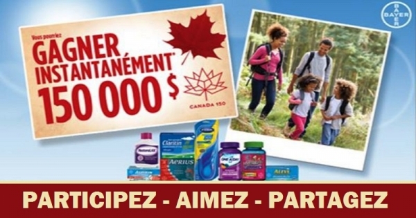 Concours Gagnez 150 000$! Concours Gagnez 150 000$!