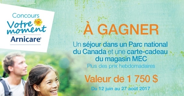Concours Gagnez un séjour dans un parc National du Canada et une carte-cadeau des magasins MEC! Concours Gagnez un séjour dans un parc National du Canada et une carte-cadeau des magasins MEC!