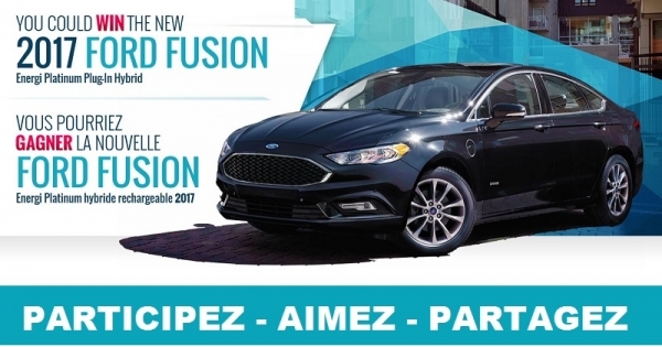 Concours Gagnez la nouvelle Ford Fusion! Concours Gagnez la nouvelle Ford Fusion!