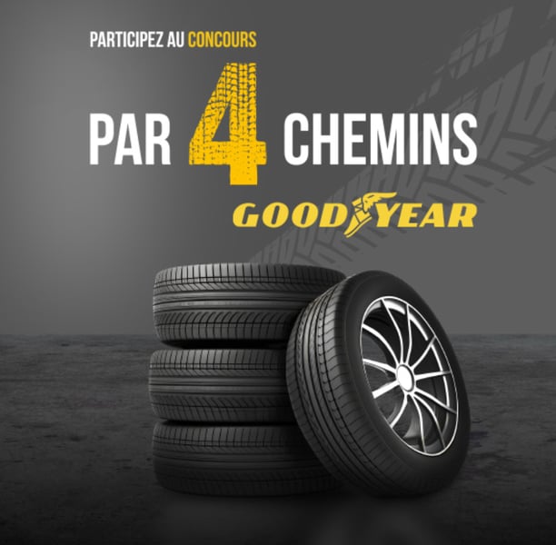 Concours 4 Ensembles de 4 Pneus Goodyear