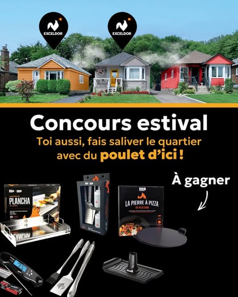 Concours 5 ingrédients, 15 minutes et Exceldor vous équipe pour cuisiner plein de délicieuses recettes à l'extérieur! Concours 5 ingrédients, 15 minutes et Exceldor vous équipe pour cuisiner plein de délicieuses recettes à l'extérieur!