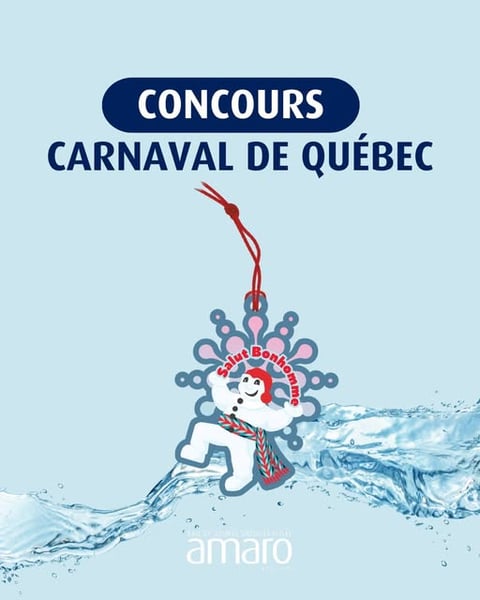 Concours Amaro, eau de source naturelle- Gagnez deux Effigies pour profiter gratuitement de l’événement, du 6 au 15 février 2026!