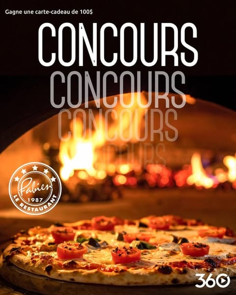Concours Avenue 360- Courez la chance de remporter une carte cadeau de 100$ au restaurant chez Fabien!