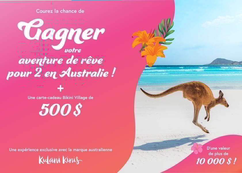 Concours Bikini Village - GAGNEZ VOTRE VOYAGE DE RÊVE POUR 2 EN AUSTRALIE