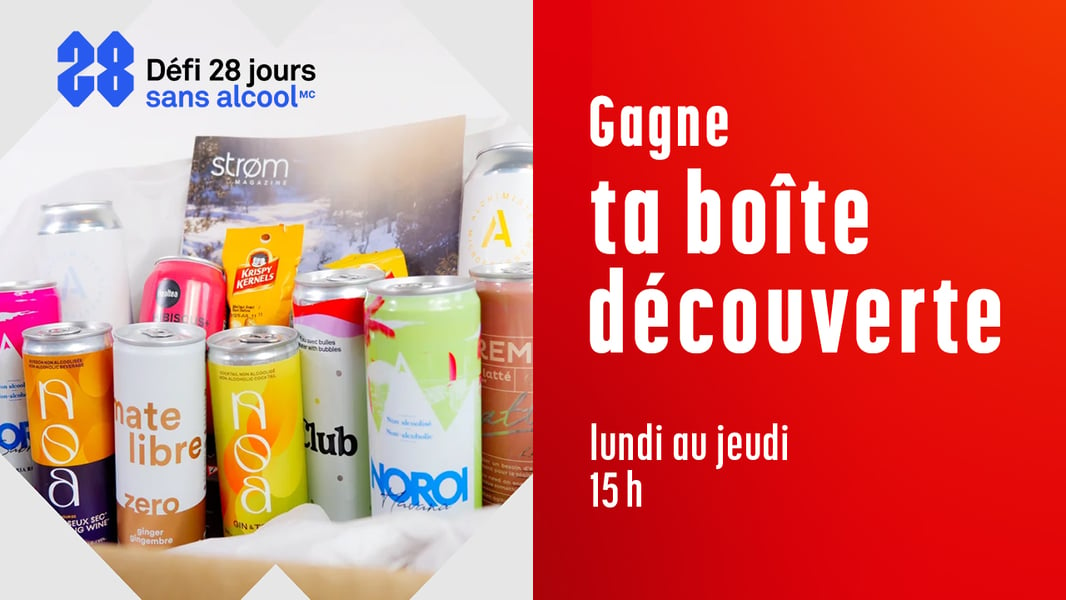 Concours CKOI 96,9 - Gagne ta boîte de boissons sans alcool du Défi 28 jours!