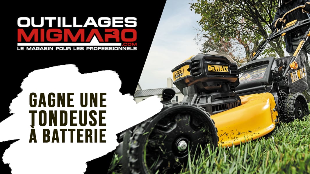 Concours CKOI 96,9 Gagnez votre tondeuse à batterie Dewalt!