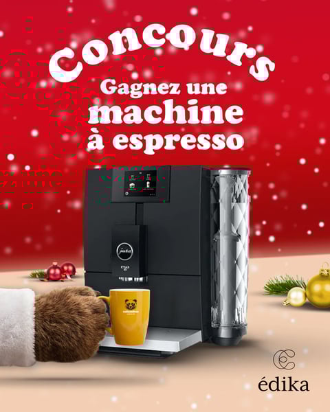 Concours Columbus et Édika – Gagnez votre machine espresso de rêve