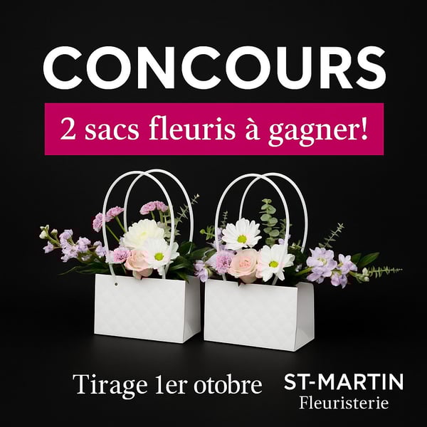 Concours – 2 sacs fleuris à gagner! Concours – 2 sacs fleuris à gagner!