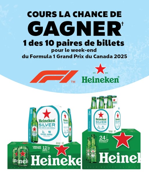 Concours Couche-Tard - FORMULA 1 AVEC HEINEKEN! Concours Couche-Tard - FORMULA 1 AVEC HEINEKEN!