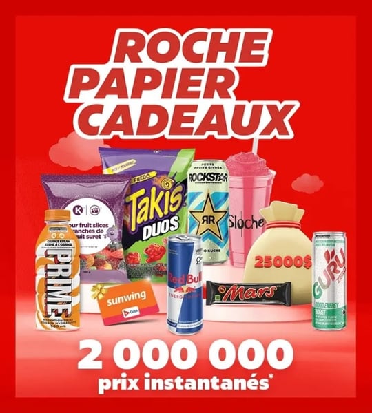 Concours Couche-Tard - Roche-Papier-Cadeaux!