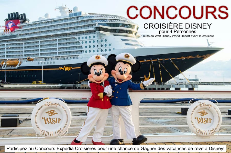Concours Expédia Croisière Disney à Gagner