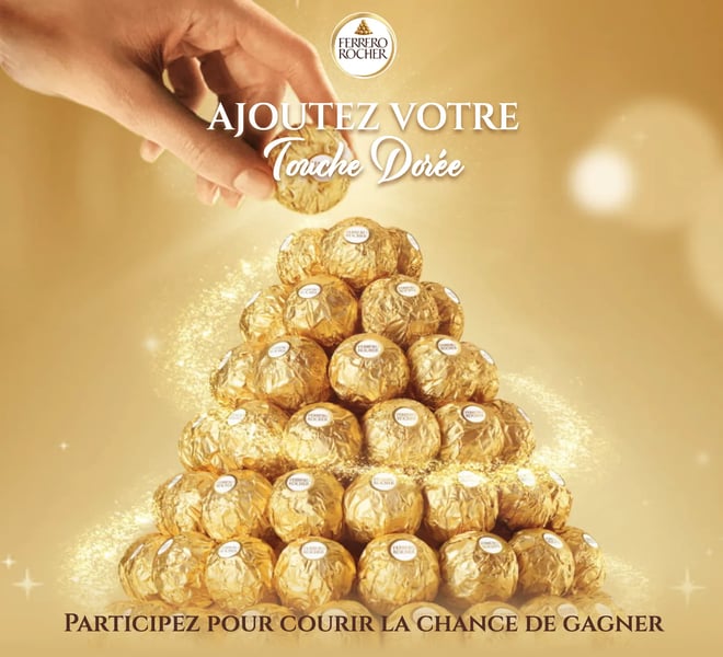 Concours Ferrero Rocher: Gagnez un service de table à 1500$, une pyramide de chocolats ou une carte-cadeau de 250$