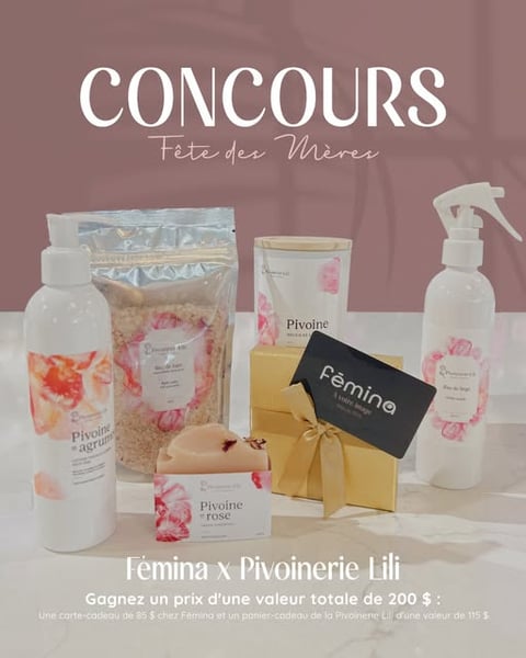 Concours Fête des mères Boutique Fémina! Concours Fête des mères Boutique Fémina!