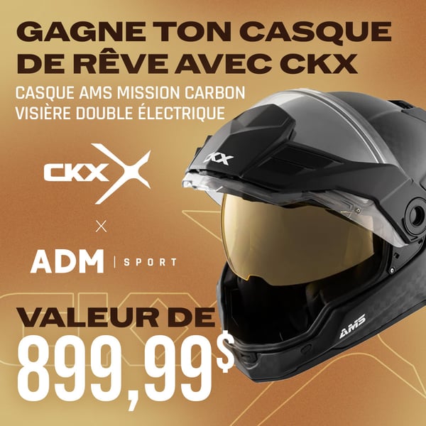 Concours Gagne le casque de tes rêves avec ADM Sport et CKX!