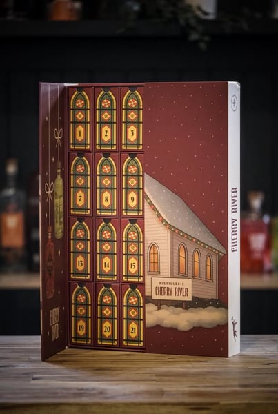 Concours Gagne ton calendrier de l’Avent Cherry River, rempli de nos spiritueux!