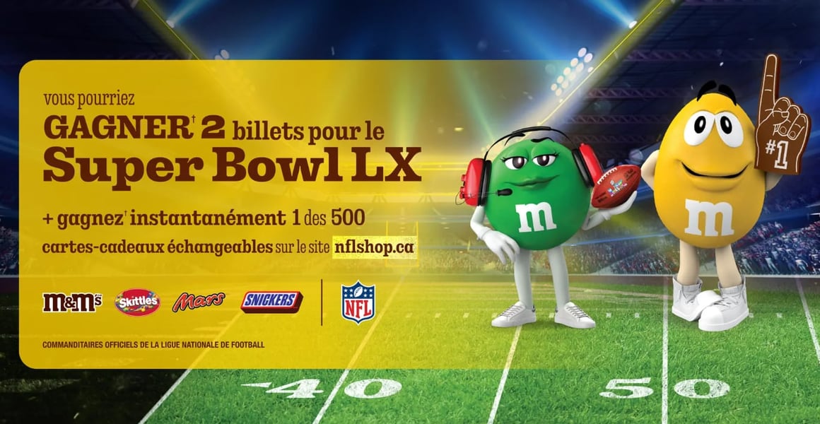 Concours Gagnez 2 billets pour assister au Super Bowl LX