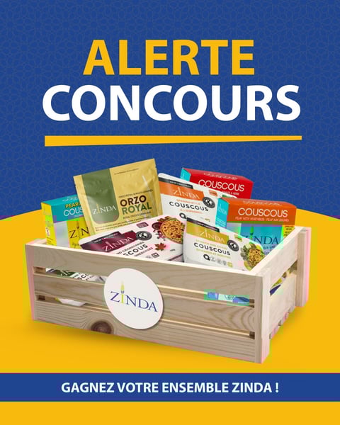 Concours Gagner le kit complet Zinda, avec vos produits préférés et plus encore!
