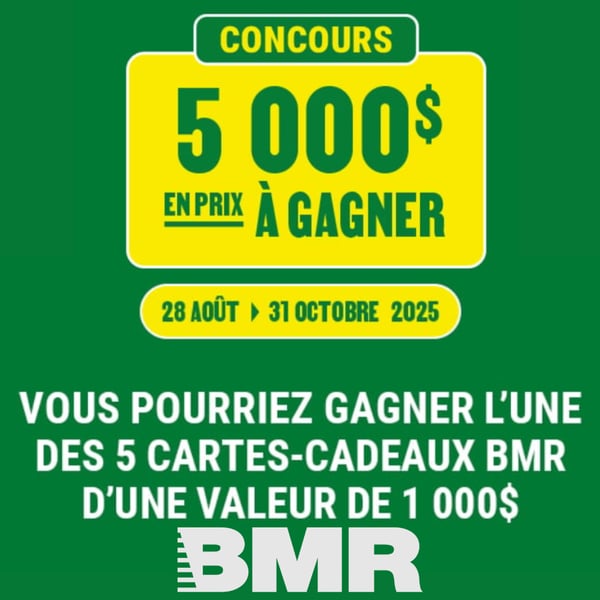 Concours Gagner l'un des 5 prix de 1 000 $ Concours Gagner l'un des 5 prix de 1 000 $