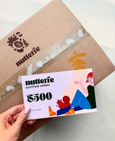 Concours Gagnez 1 carte cadeau de valeur de $500 chez Nutterie !