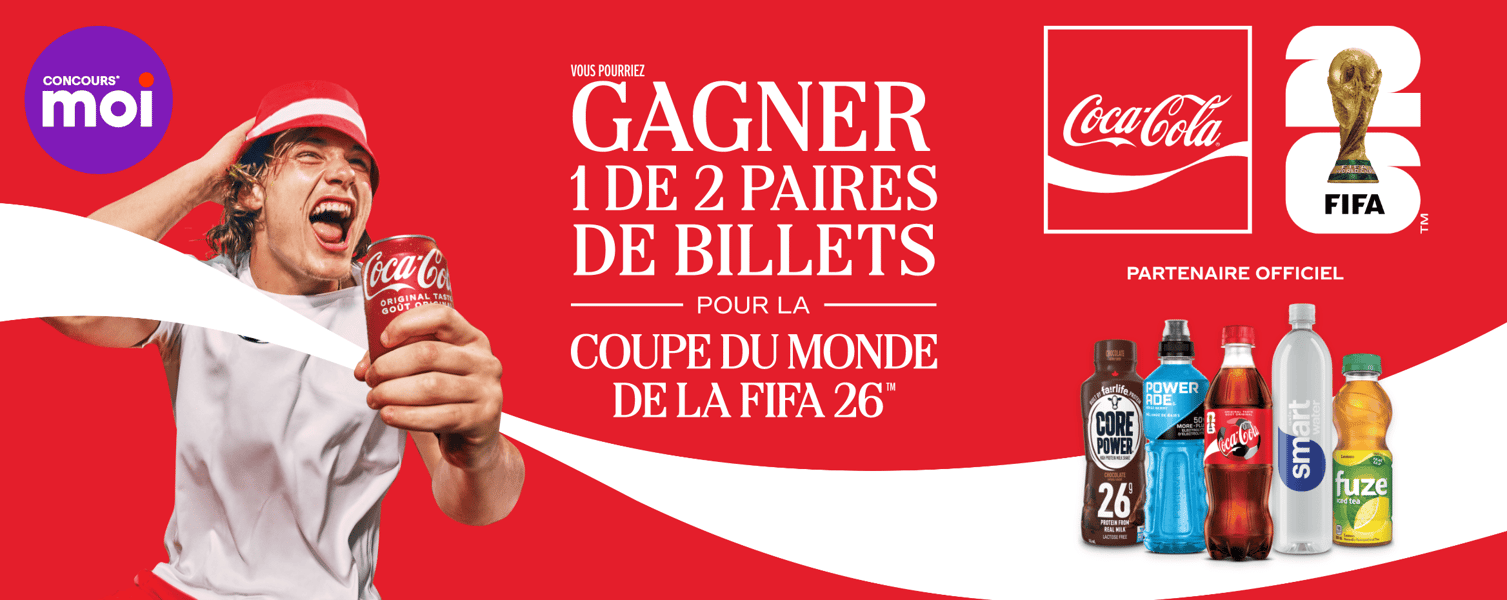 Concours Gagnez 1 des 2 paires de billets pour la coupe du monde de la FIFA™ 2026!