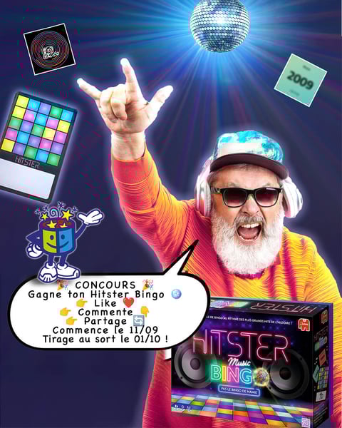 Concours Gagnez 1 des 3 jeux Hitster Concours Gagnez 1 des 3 jeux Hitster