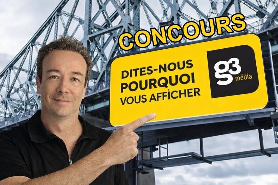 Concours Gagnez 1 semaine sur 5 panneaux g3 média