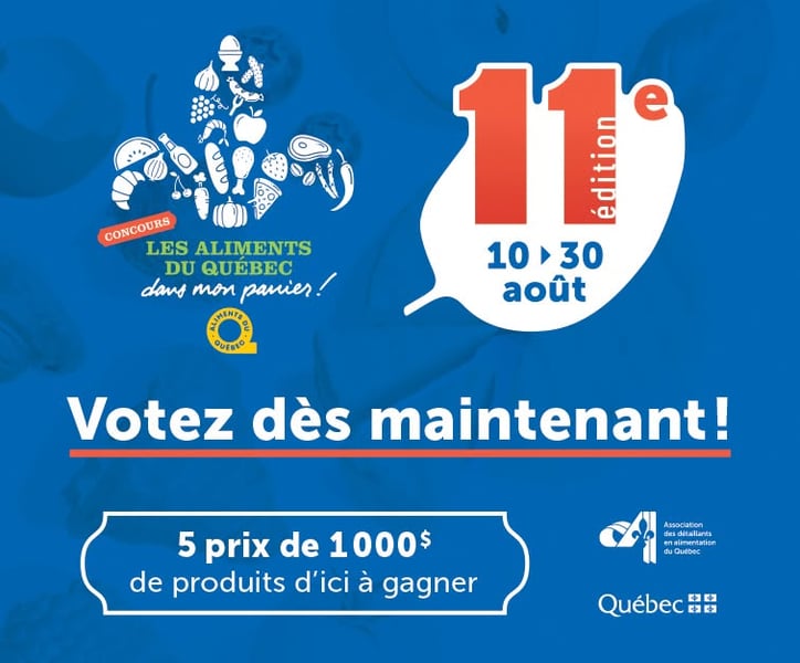 Concours Gagnez 1000$ en produits Aliments du Québec!