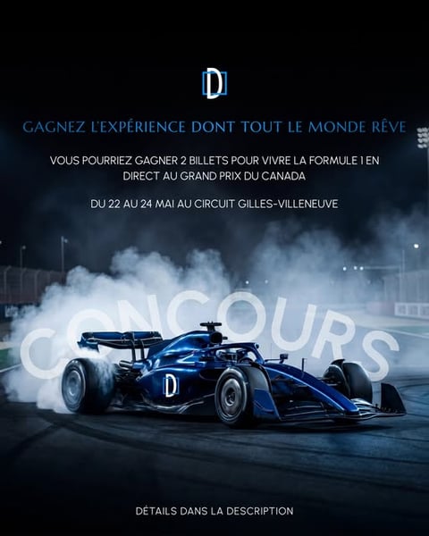 Concours Gagnez 2 billets pour le Grand Prix du Canada, du 22 au 24 mai au Circuit Gilles-Villeneuve!