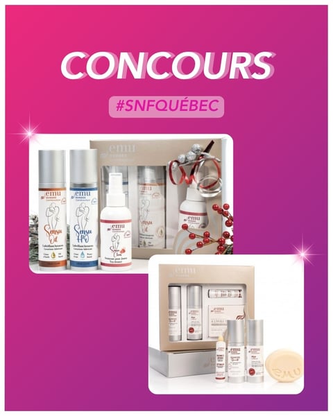 Concours Gagnez 2 coffrets bien-être + 2 billets pour le Salon de la femme! Concours Gagnez 2 coffrets bien-être + 2 billets pour le Salon de la femme!