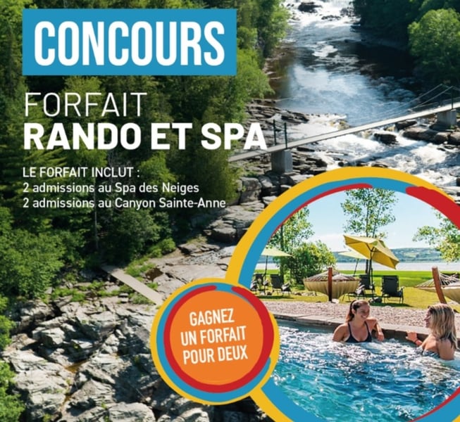 Concours Gagnez 2 forfaits Rando & Spa-Détente pour 2 personnes!