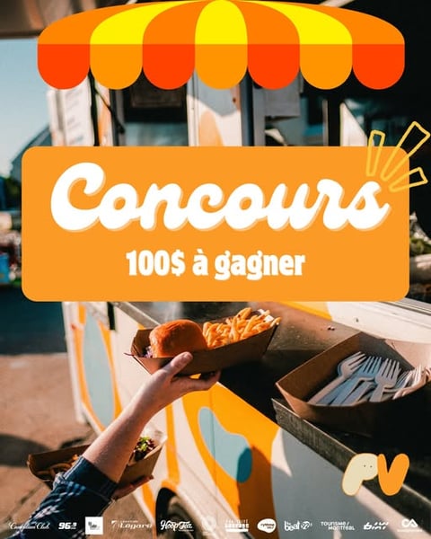 Concours Gagnez 2 lots de 50$ en coupons pour profiter des food trucks!
