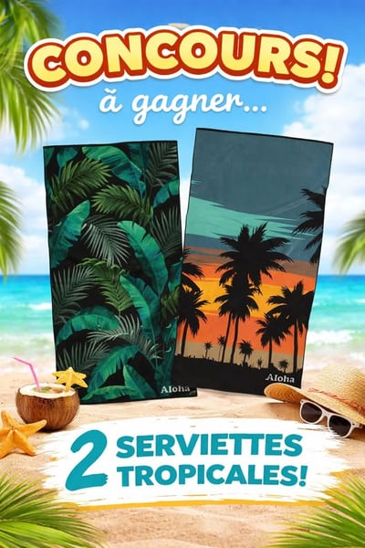 Concours Gagnez 2 serviettes Aloha!