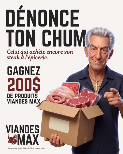 Concours Gagnez 200$ chez Viandes Max!