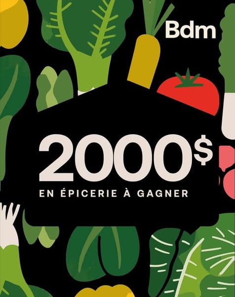 Concours Gagnez 2000$ d'épicerie!