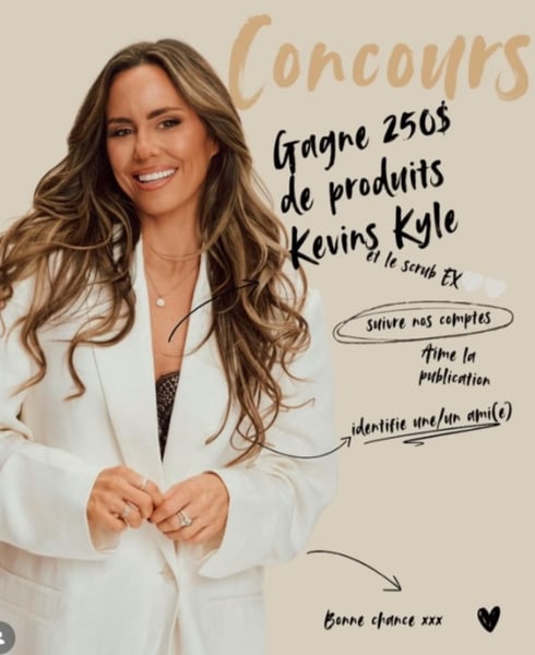 Concours Gagnez 250$ de produits Kevins kyle!