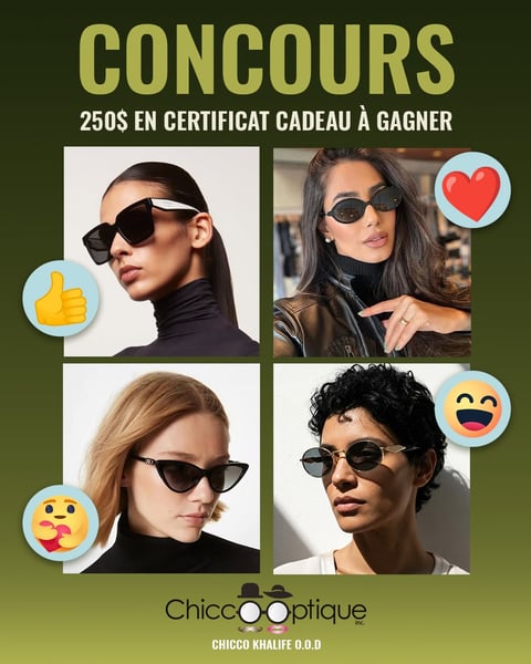 Concours Gagnez 250$ en certificat cadeau Chicco Optique!