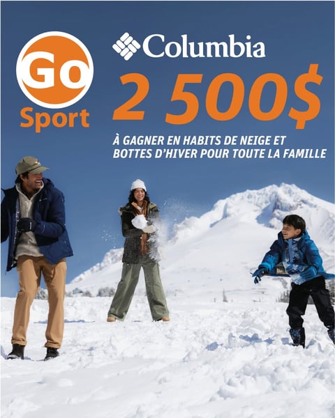 Concours Gagnez 2500$ en habits de neige et bottes d'hiver pour toute la famille!