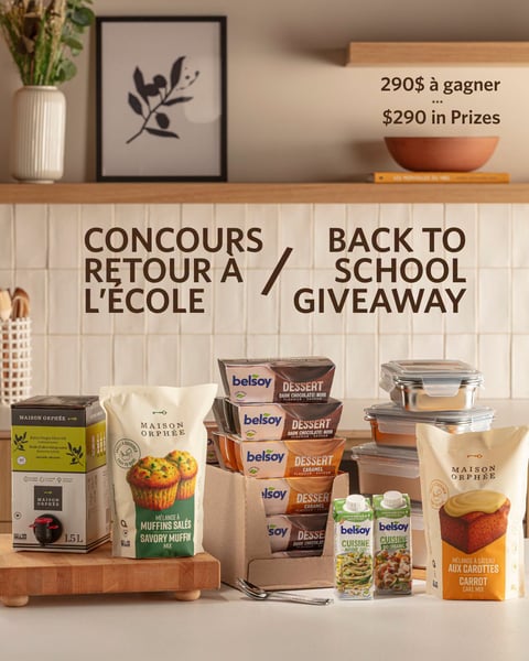 Concours Gagnez 290$ de produits Maison Orphée et Belsoy!
