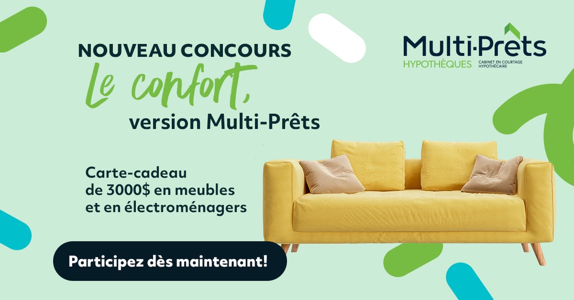 Concours Gagnez 3000$ en meubles et électroménagers avec Multi-Prêts Concours Gagnez 3000$ en meubles et électroménagers avec Multi-Prêts