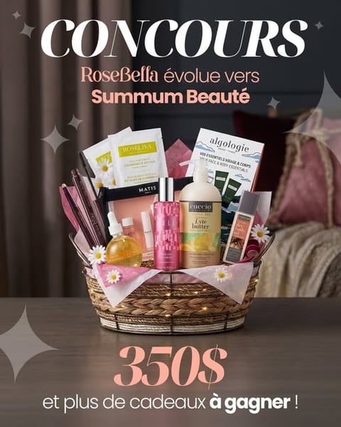 Concours Gagnez 350$ en produits beauté!