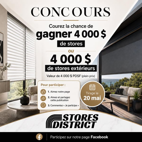 Concours Gagnez 4000$ de stores!