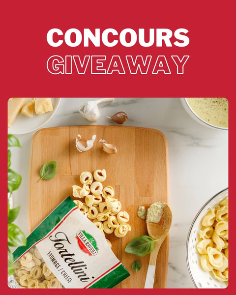 Concours Gagnez 50$ de produits Villa Ravioli!