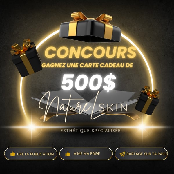 Concours Gagnez 500$ en carte cadeau NatureL Skin pour prendre soin de vous!