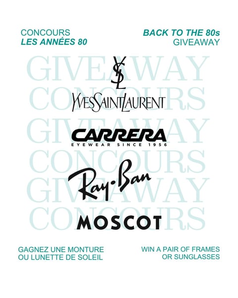 Concours Gagnez avec VU Optique : une paire de lunettes iconiques des années 80 Concours Gagnez avec VU Optique : une paire de lunettes iconiques des années 80