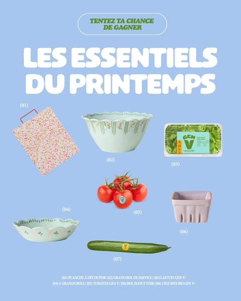 Concours Gagnez ce qu’il faut pour préparer de belles salades et accompagner vos soupers de saison!