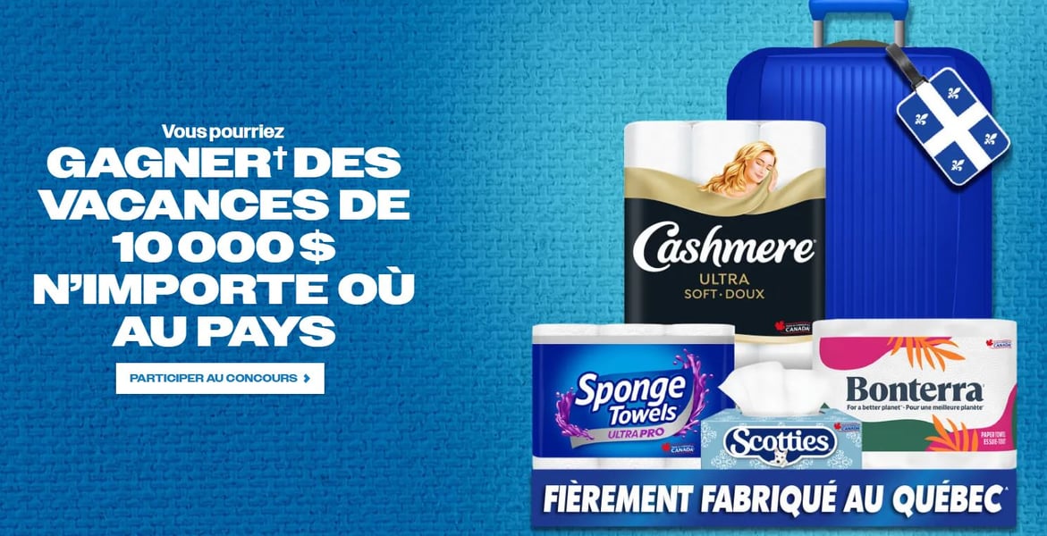 Concours Gagnez des vacances d'une valeur de 10 000$ n'importe où au pays!