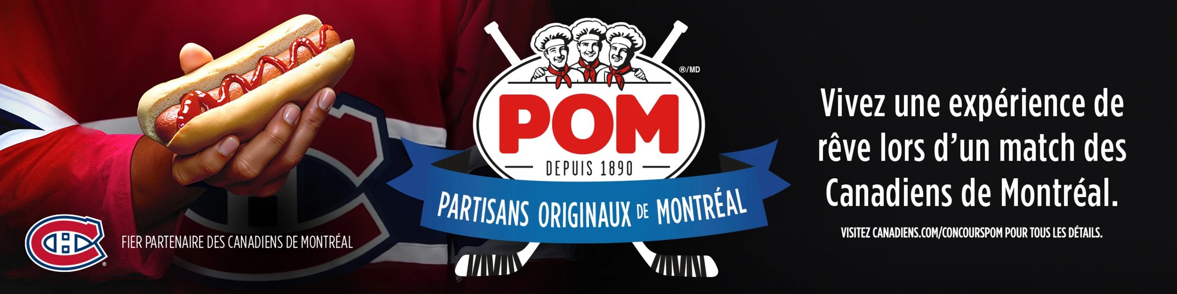 Concours Gagnez deux (2) billets pour le match du Canadien du 5 avril 2026!