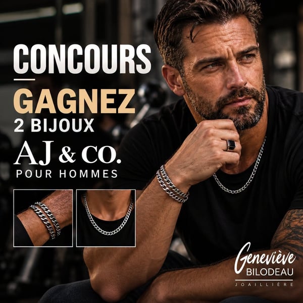 Concours Gagnez deux bijoux pour homme AJ&Co!