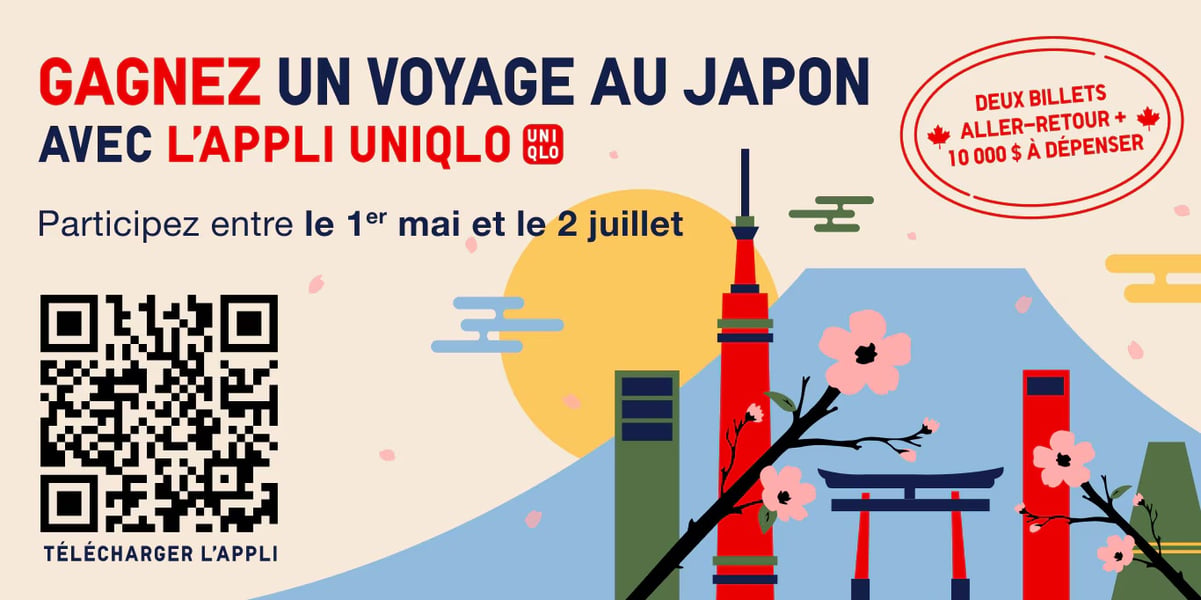 Concours Gagnez deux billets aller-retour au Japon et 10 000$!