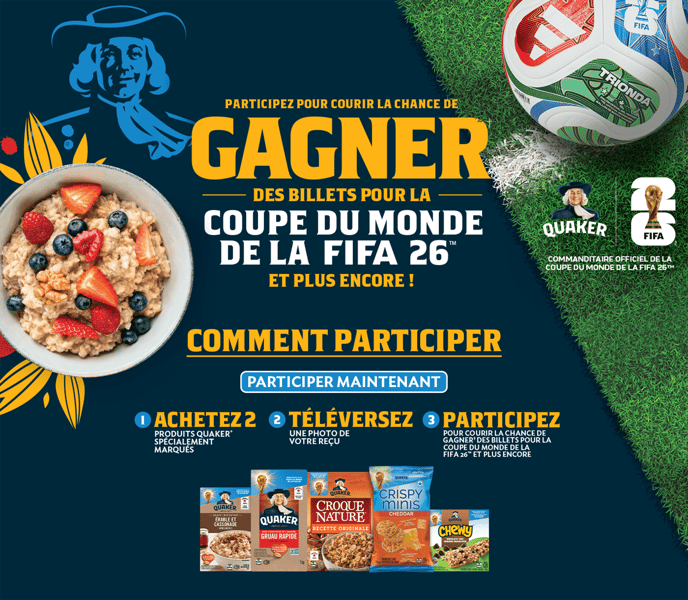 Concours Gagnez deux billets pour la coupe du monde de FIFA 2026!